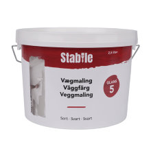 Väggfärg Tak & Vägg Svart 2,5 L Stabile